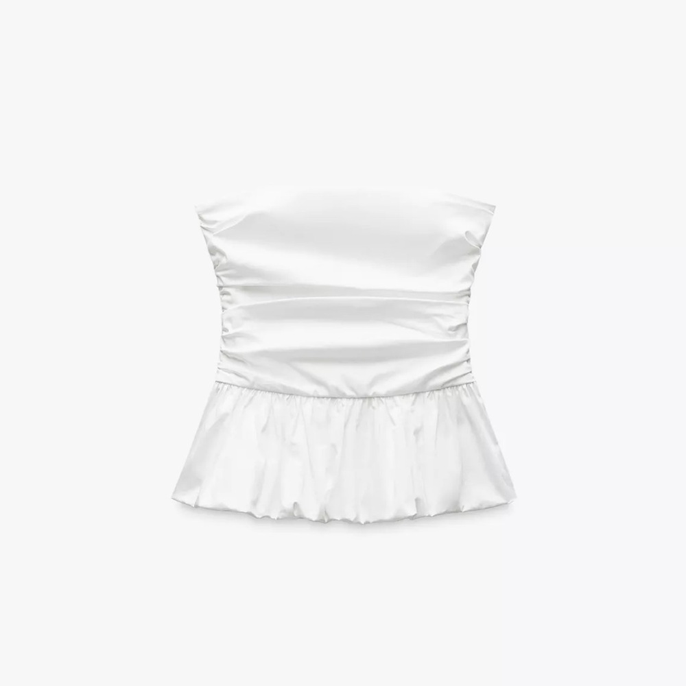 Zara Voluminous Poplin top - Picture 5 of 5